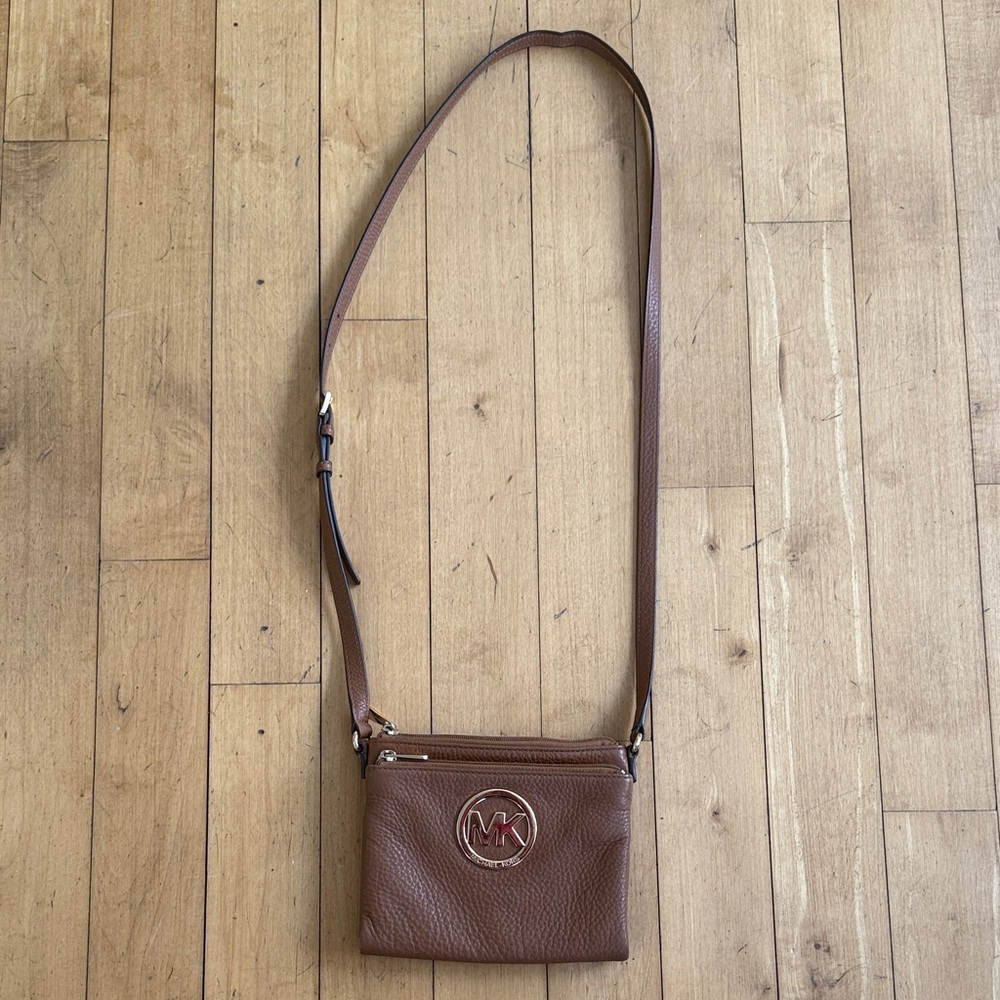 Michael Kors Chestnut Leather Crossbody